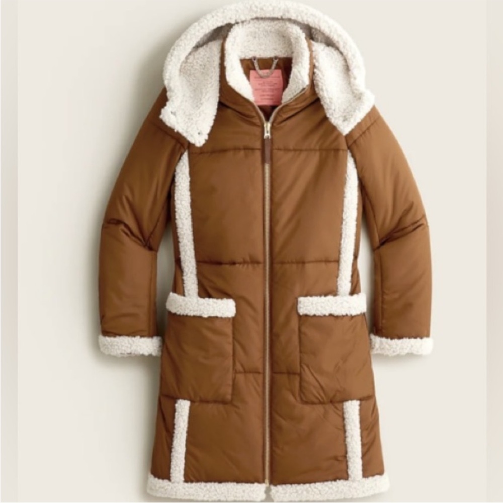 J. Crew snowday puffer jacket with primaloft